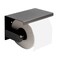 Alfi Brand Brushed Black PVD Stainless Steel Toilet Paper Holder with Shelf ABTPP66-BB - alternate 1